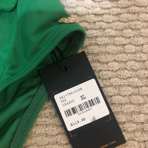 TURQUOISE COUTURE WRAP BATHING SUIT - Picture 5 of 7